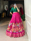 Pink Timeless Elegance Dola Silk Kalamkari Lehenga Set