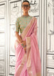 Load image into Gallery viewer, Pink Timeless Elegance Moss Chiffon Silk Saree – Grand &amp; Bestselling Design ClothsVilla