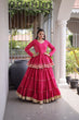 Load image into Gallery viewer, Pink Traditional Cora Cotton Lehenga Set ClothsVilla
