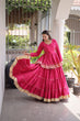 Load image into Gallery viewer, Pink Traditional Cora Cotton Lehenga Set ClothsVilla