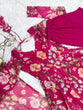 Load image into Gallery viewer, Pink Vibrant Pure Organza Silk Anarkali Set with Dupatta &amp; Pant ClothsVilla