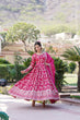 Load image into Gallery viewer, Luxe Pink Viscose Jacquard Gown with Sequin Embroidery &amp; Russian Silk Dupatta ClothsVilla