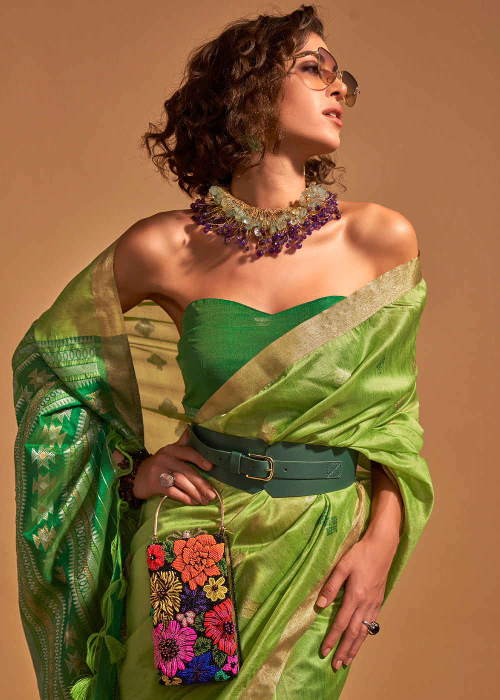 Pista Elegant Banarasi Blended Silk Saree with Intricate Timeless Design – Ideal for Grand Occasions ClothsVilla