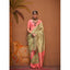 Pista Elegant Banarasi Silk Blend Saree with Unstitched Blouse ClothsVilla
