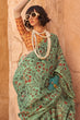 Load image into Gallery viewer, Pista Elegant Banarasi Tissue Saree with Unstitched Blouse Piece ClothsVilla
