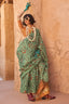 Pista Elegant Banarasi Tissue Saree with Unstitched Blouse Piece ClothsVilla