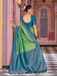 Load image into Gallery viewer, Pista Elegant Banarasi Tissue Silk Saree with Zari Woven Design ClothsVilla
