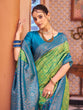Load image into Gallery viewer, Pista Elegant Banarasi Tissue Silk Saree with Zari Woven Design ClothsVilla