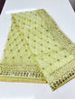 Load image into Gallery viewer, Pista Elegant Net Saree with Sequins &amp; Dori Work and Banglori Silk Blouse ClothsVilla