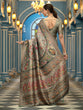 Load image into Gallery viewer, Pista Elegant Pashmina Kashmiri Jacquard Saree with Kalamkari &amp; Meenakari Weaving ClothsVilla
