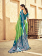 Load image into Gallery viewer, Pista Elegant Zari Woven Cotton Slub Saree with Georgette Blouse ClothsVilla