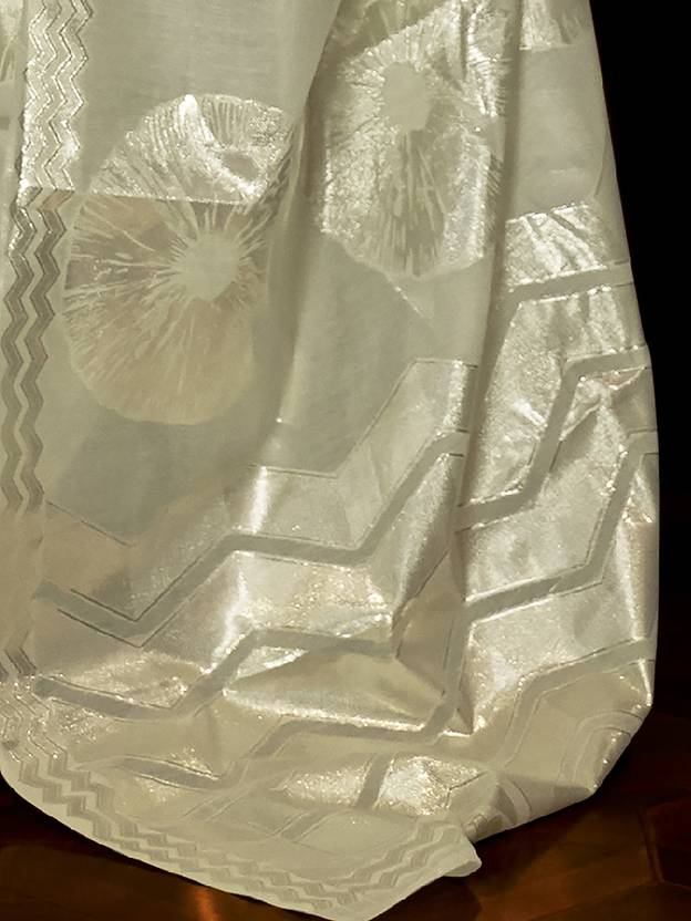 Pista Elora Fashion Banarasi Silk Unstitched Saree with Designer Border ClothsVilla