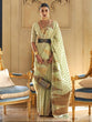 Load image into Gallery viewer, Pista Embroidered Banarasi Tissue Saree with Tassels ClothsVilla