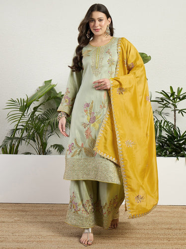 Pista Embroidered Palazzo Set ClothsVilla