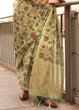 Load image into Gallery viewer, Pista Exquisite Blended Tissue Silk Saree with Blouse Piece ClothsVilla