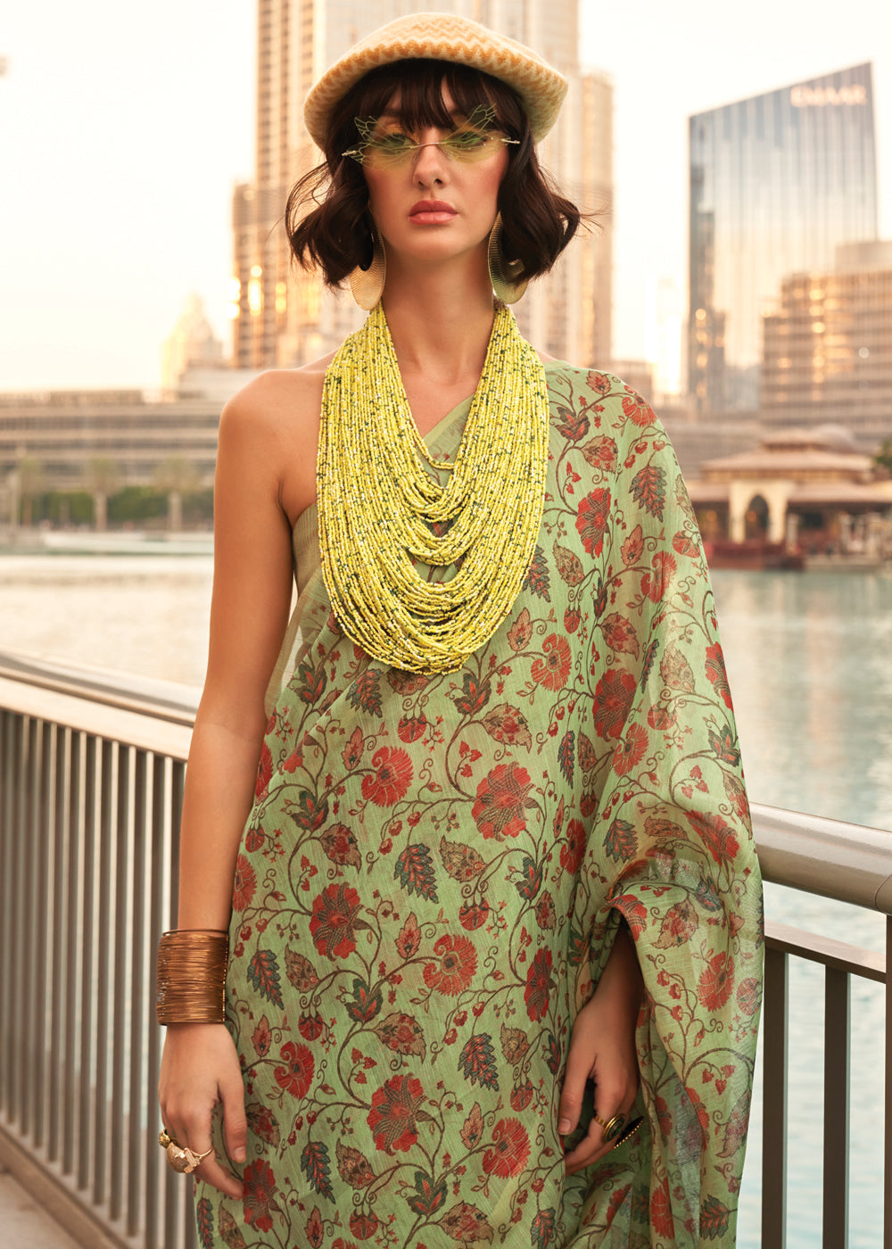 Pista Exquisite Blended Tissue Silk Saree with Blouse Piece ClothsVilla