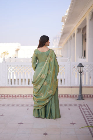 Pista Fendi Crush Kurti Sharara Set