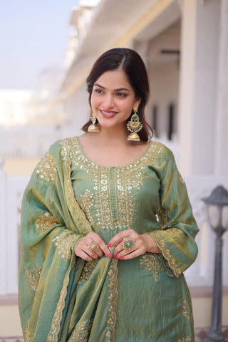 Pista Fendi Crush Kurti Sharara Set