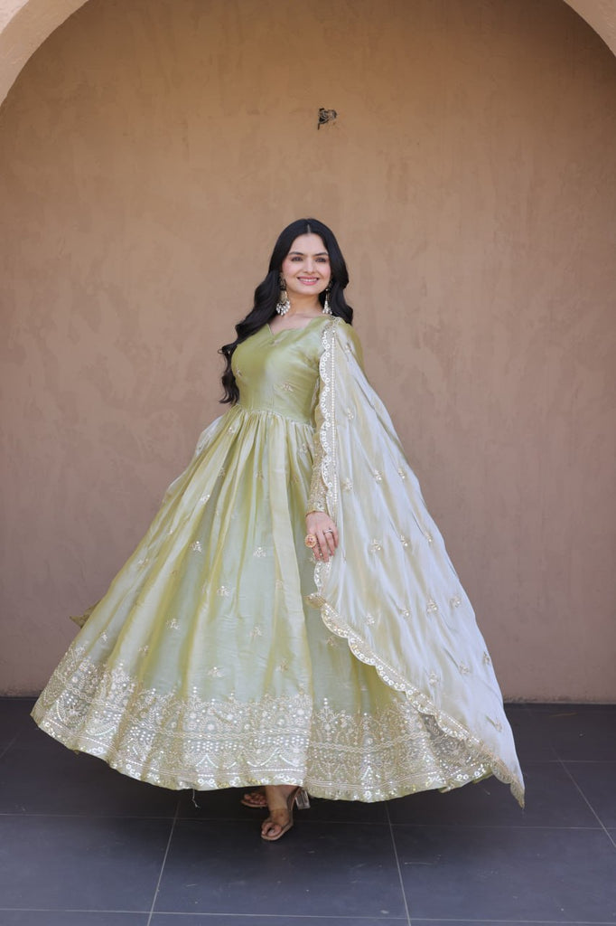 Pista Fendi Luxury Silk Gown ClothsVilla
