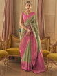 Load image into Gallery viewer, Pista Graceful Woven Banarasi Silk Blend Saree with Tassel Detailing ClothsVilla