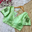 Pista Green Color Handcrafted Wedding Blouse Collection in Mayo Silk ClothsVilla