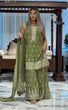 Load image into Gallery viewer, Pista Designer Heavy Faux Georgette Embroidered Plazzo Set with Dupatta ClothsVilla