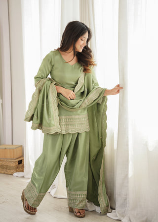 Pista Luxury Glass Farshi Shalwar suit ClothsVilla