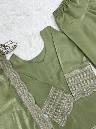 Pista Luxury Glass Farshi Shalwar suit ClothsVilla