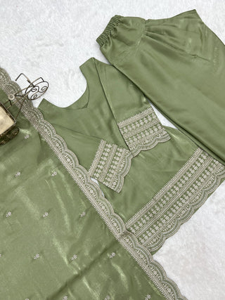 Pista Luxury Glass Farshi Shalwar suit ClothsVilla