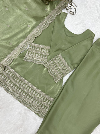 Pista Luxury Glass Farshi Shalwar suit ClothsVilla