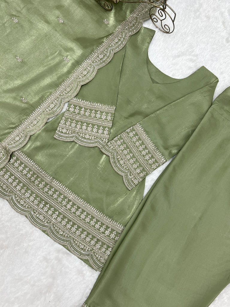 Pista Luxury Glass Farshi Shalwar suit ClothsVilla