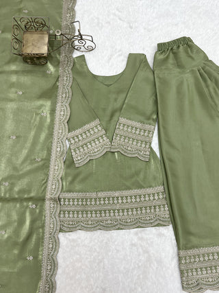 Pista Luxury Glass Farshi Shalwar suit ClothsVilla