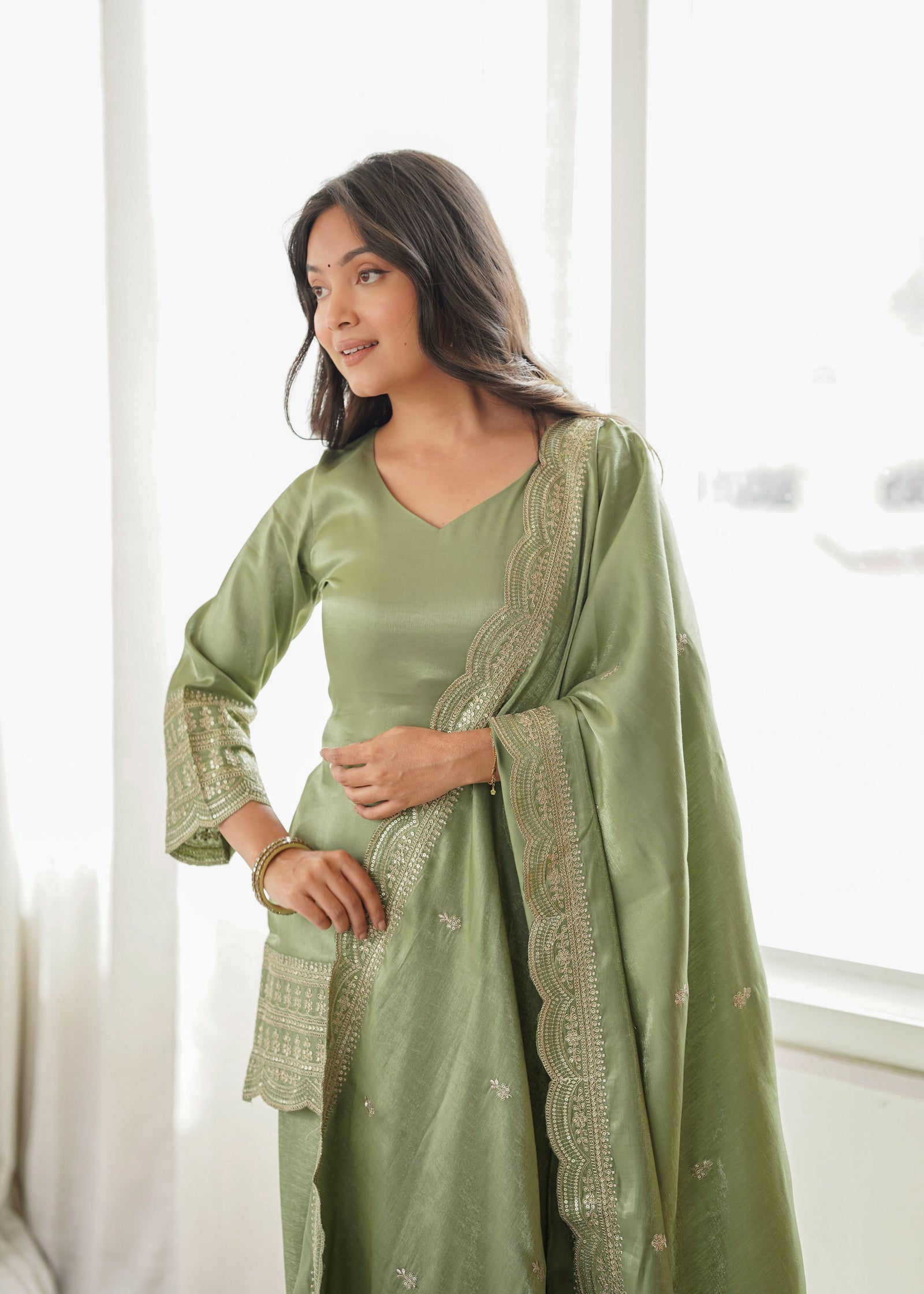 Pista Luxury Glass Farshi Shalwar suit ClothsVilla