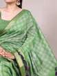 Load image into Gallery viewer, Pista Printed Chanderi Saree with Zari Weaving Work Polyester Viscose Clothsvilla