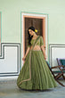 Load image into Gallery viewer, Pista Silk Embroidered Lehenga ClothsVilla