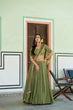Load image into Gallery viewer, Pista Silk Embroidered Lehenga ClothsVilla
