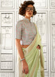 Load image into Gallery viewer, Pista Timeless Elegance Moss Chiffon Silk Saree – Grand &amp; Bestselling Design ClothsVilla