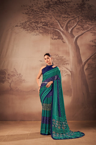 Poly Mal Cotton Printed Saree ClothsVilla