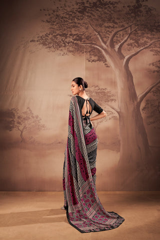 Poly Mal Cotton Printed Saree ClothsVilla