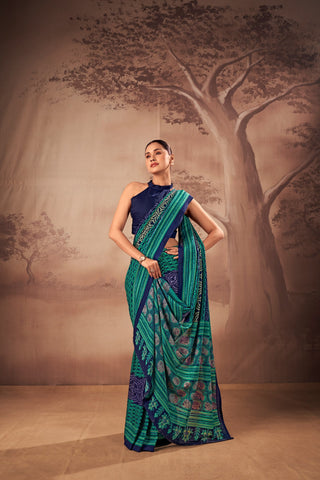 Poly Mal Cotton Printed Saree ClothsVilla