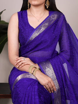 Poly Shimmer Zari Weaving Saree with Matching Unstitched Blouse Piece – Festive & Wedding Party Wear Saree for Women ClothsVilla.com