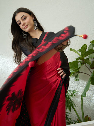 Pranika Graceful Semi Modal Saree for Ethnic Celebrations ClothsVilla