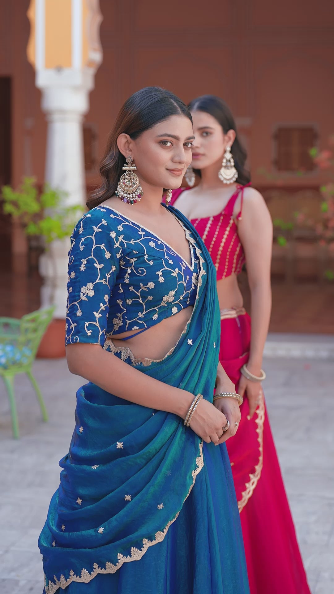 Maroon Designer Sequins Lehenga Set