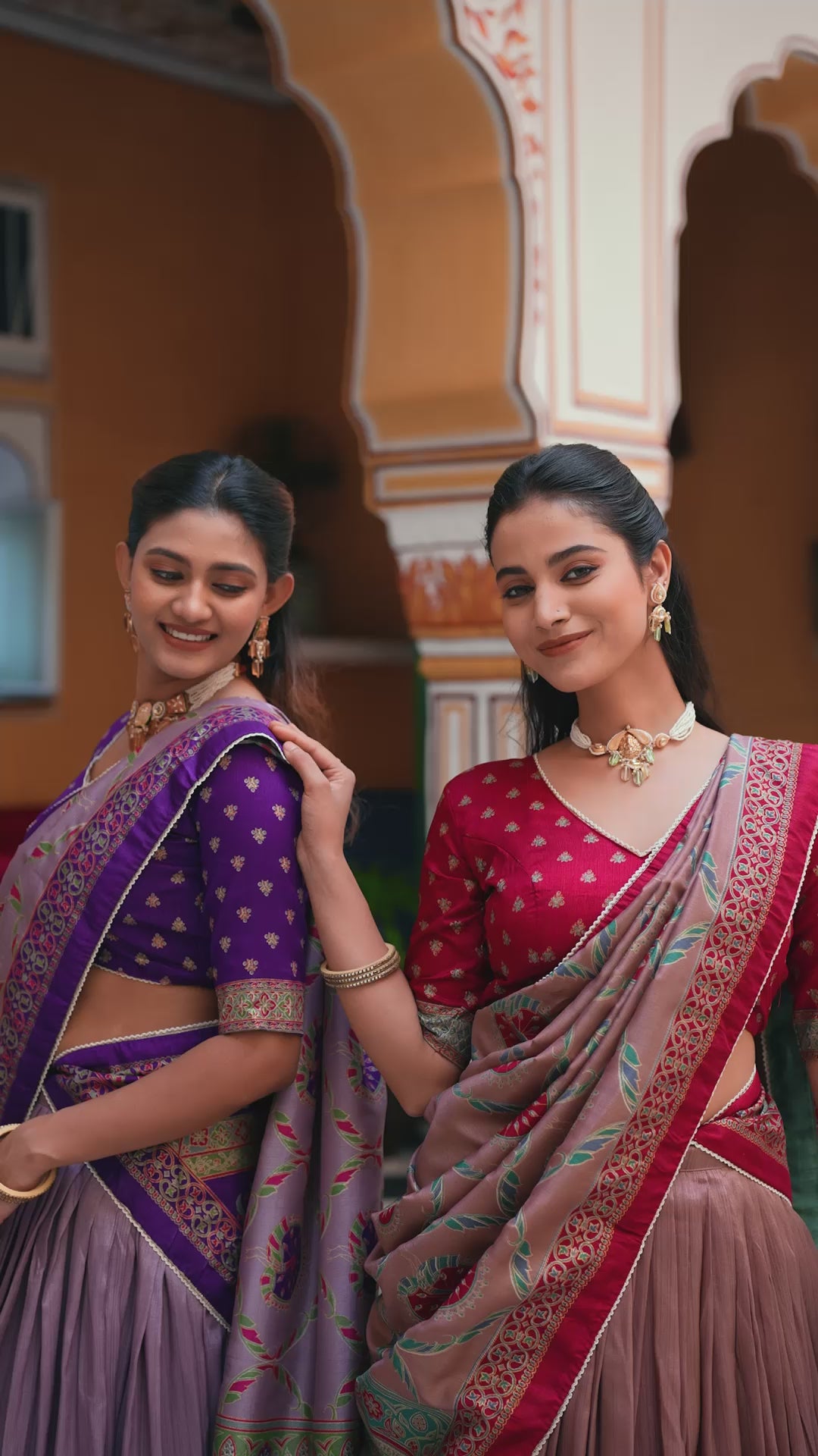 Silk Printed Lehenga with Iconic Sparkle