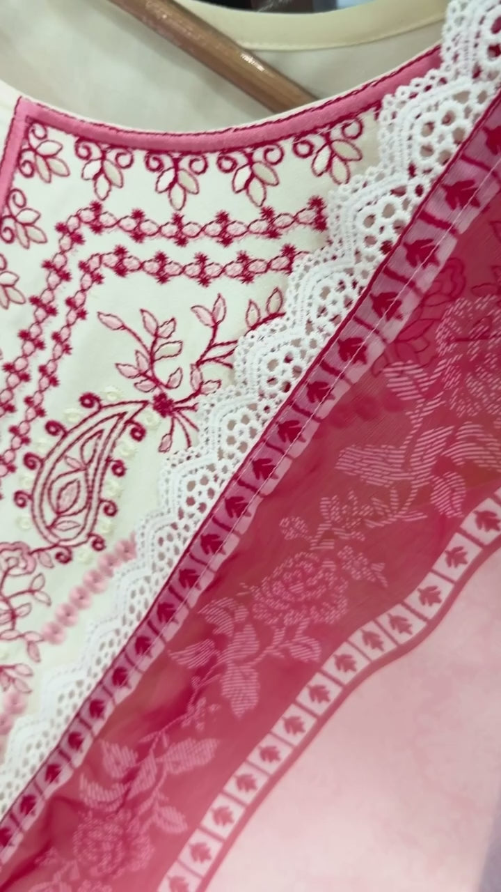 Pink Designer Farshi Palazzo Suit