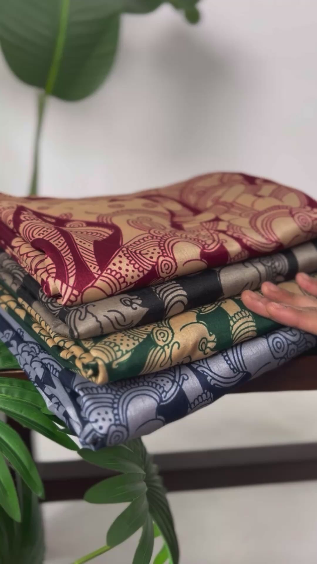 Kalamkari Printed Saree with Blouse