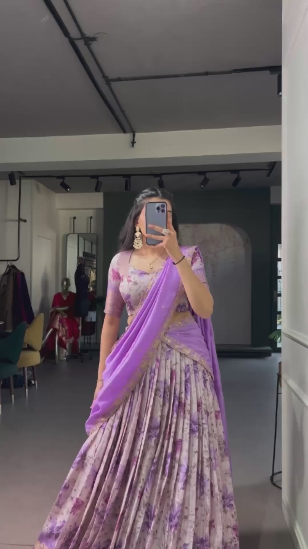 Dola Chex Floral Printed Lehenga Choli