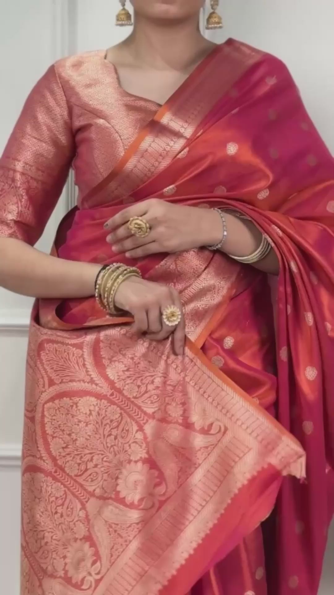 Yellow Traditional Kasavu Saree