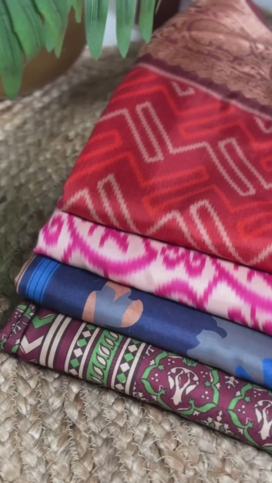 Pink Tasar Silk Printed Saree