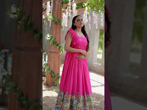 Exclusive Rich Designer Print Wine Color Gown